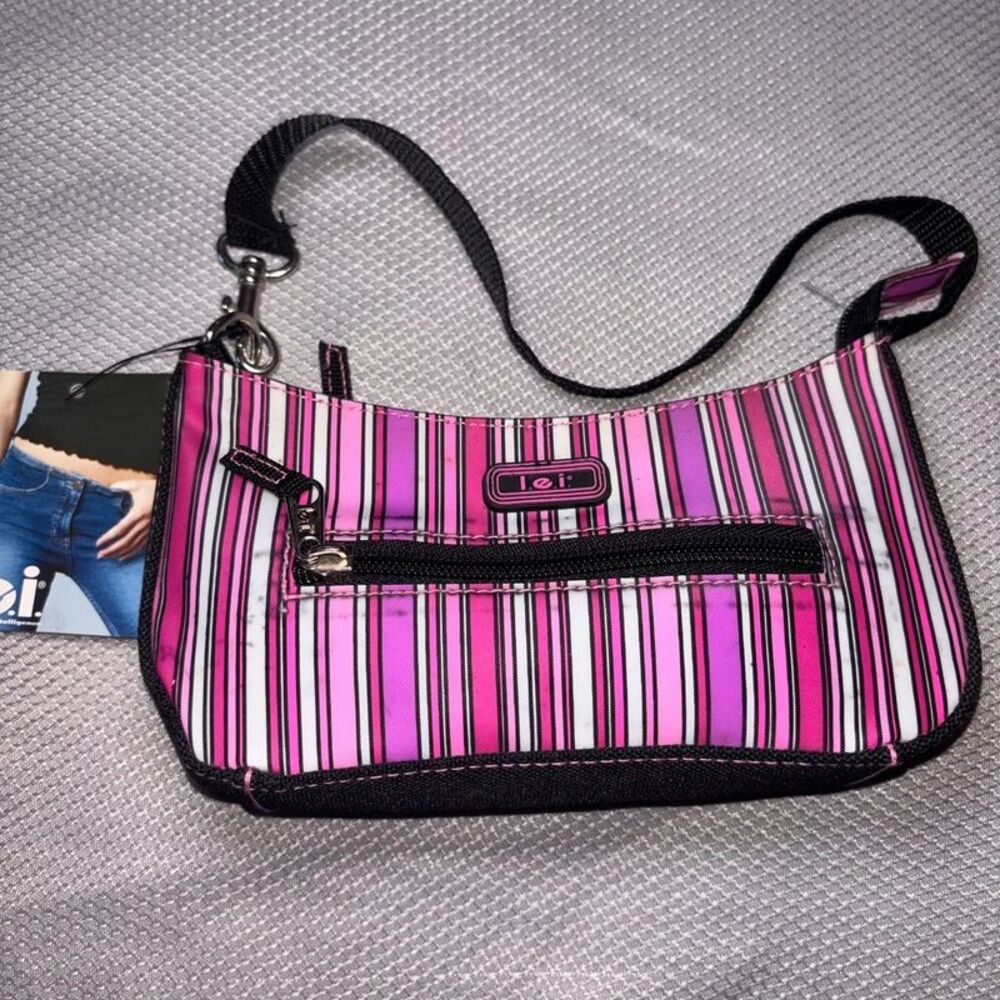 Vintage 2000’s l.e.i. Y2K mini nylon baguette shoulder bag